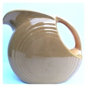 Yellow Fiesta disk pitcher